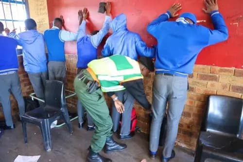 Weapons and vapes seized in Gauteng school safety operation