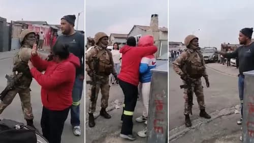 SANDF soldier filmed slapping woman during Tafelsig confrontation