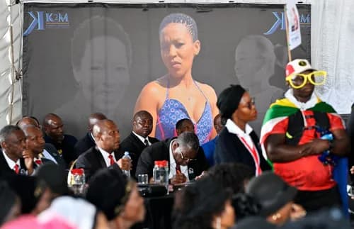 Elizabeth Moselakgomo remembered by her brother and daughter at emotional funeral