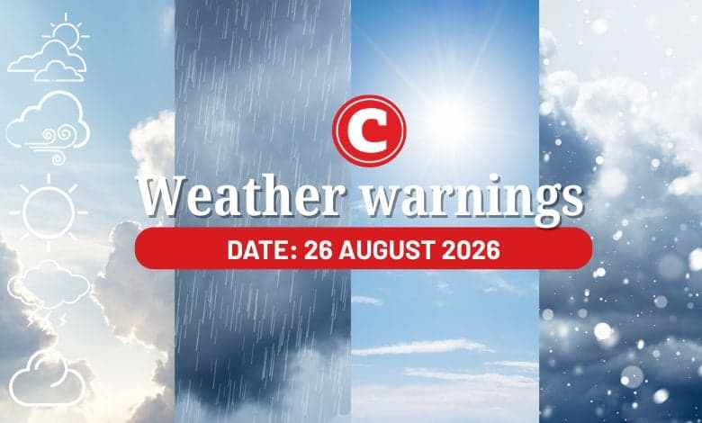 Weather alert: Damaging winds as most provinces stay warm and partly cloudy