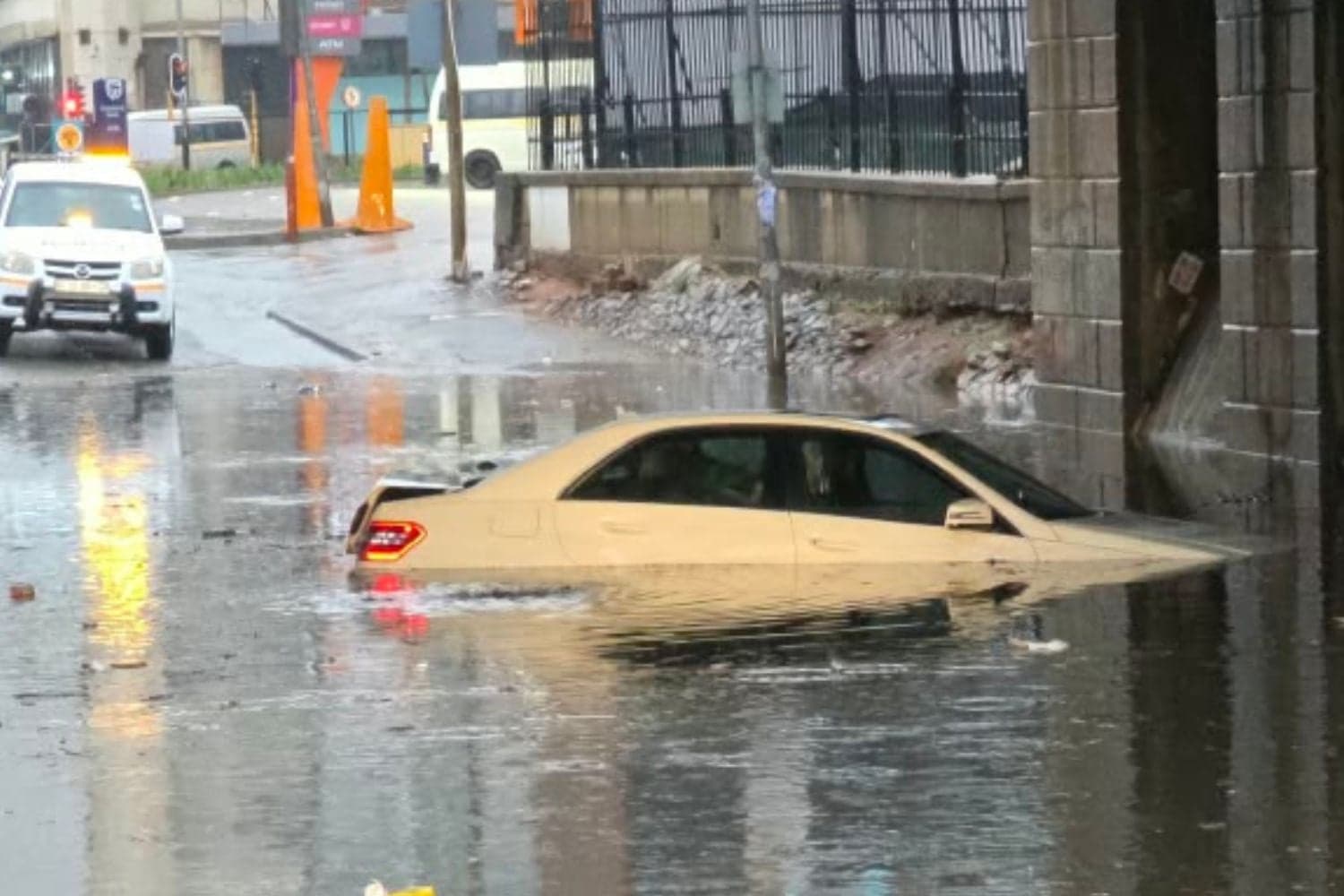 Joburg flood and weather chaos: Cars submerged as cold snap grips city