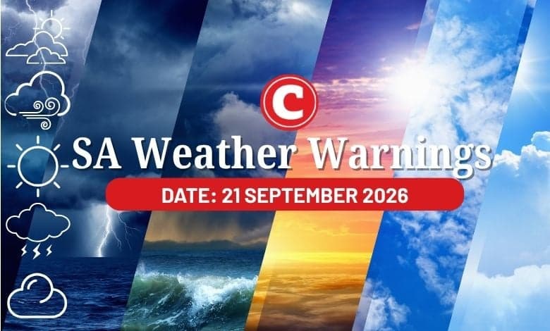 Monday weather: Severe storms expected in KZN, extreme fire danger in Northern Cape