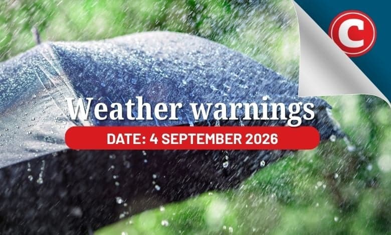Friday’s weather: Cold and wet day for Cape provinces while Gauteng and Limpopo stay fine and warm