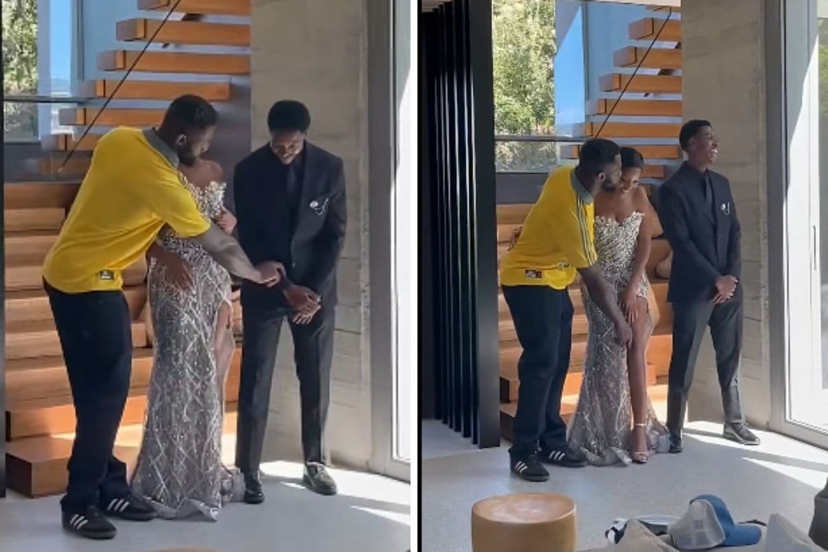 Siya Kolisi’s cute big brother moment at Phelo’s Matric Dance