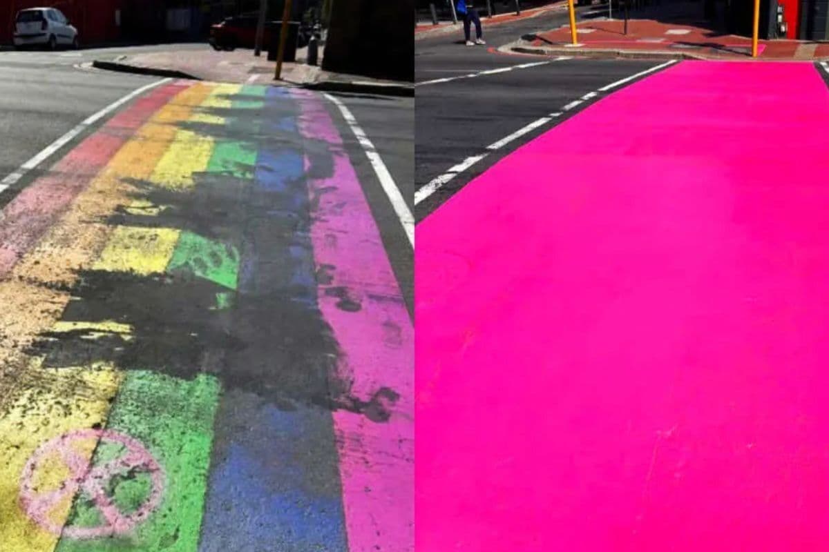 Cape Town’s rainbow crossing vandalised twice within days